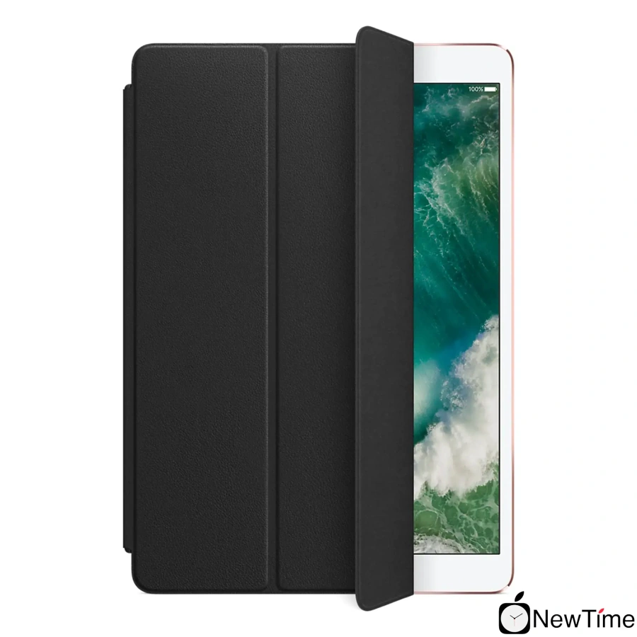 Apple Leather Smart Cover for iPad 7 10.2"/Air 3/Pro 10.5" - Black (MPUD2)